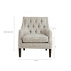 VYNXARIA Vintage inspired style Button Tufted Accent Chair£¬Gray - 3 of 4