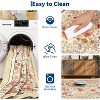 coucheta Multi-size Washable Boho Area Rug for Living Room, Farmhouse Floral Vintage Non Slip Low Pile Large Carpet, for Bedroom, Dining, Office - 3 of 4