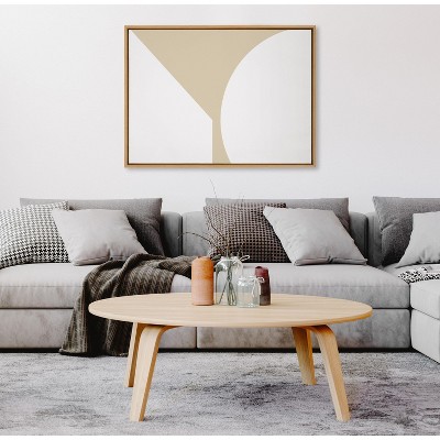 Natural Abstract Canvas Print with Polystyrene Frame, 28x38