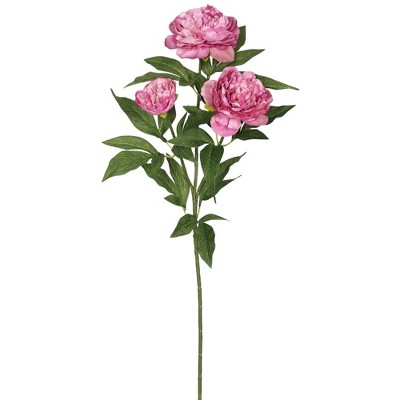 Artificial (Pk/3) Rose Spray (27") Purple - Vickerman