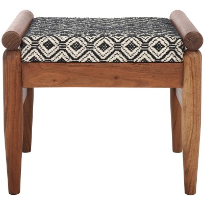 Elmar Ottoman - OTT3702 - Navy White/Natural - Safavieh