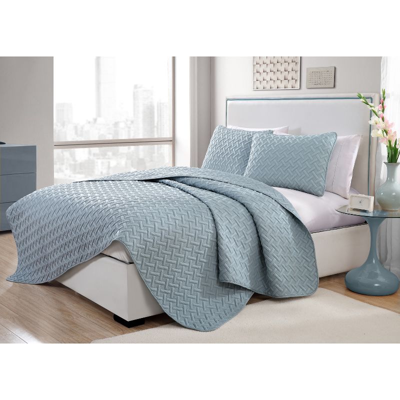 Nina Embossed Quilt Set - VCNY Home, 3 of 12