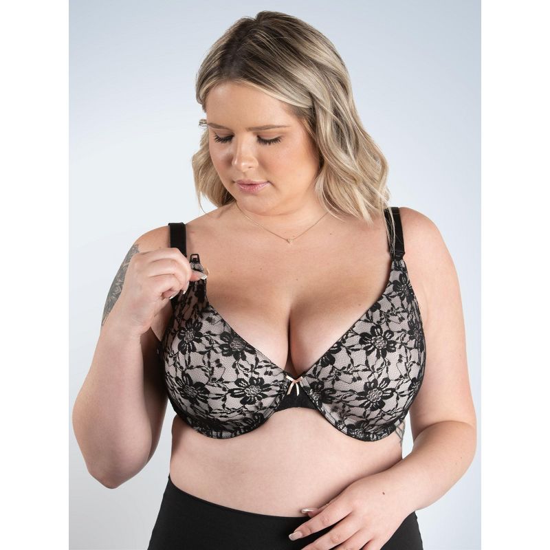 Leading Lady The Paulette - Underwire All-Over Lace Nursing Bra, 4 of 6