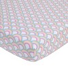 Everything Kids Rainbow Unicorn Pink, White and Rainbows 4 Piece Toddler Bed Set - 3 of 4