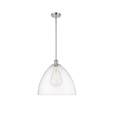 Bristol Glass - 1 Light Pendant In Industrial Style-16.75 Inches Tall and 16 Inches Wide
