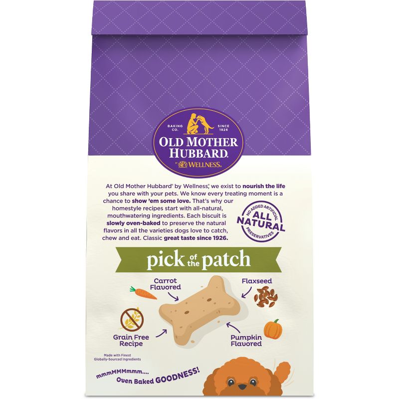 Old Mother Hubbard by Wellness Grain Free Crunchy Pick of The Patch Biscuits Mini Oven Baked with Pumpkin and Carrot Flavor Dog Treats &#8211; 16oz, 3 of 10