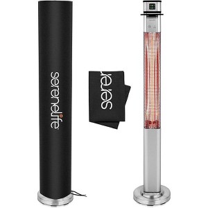 SereneLife Patio Heater Cover for SLOHT42 Outdoor Electric Space Heater, Tearproof & Waterproof - 1 of 4