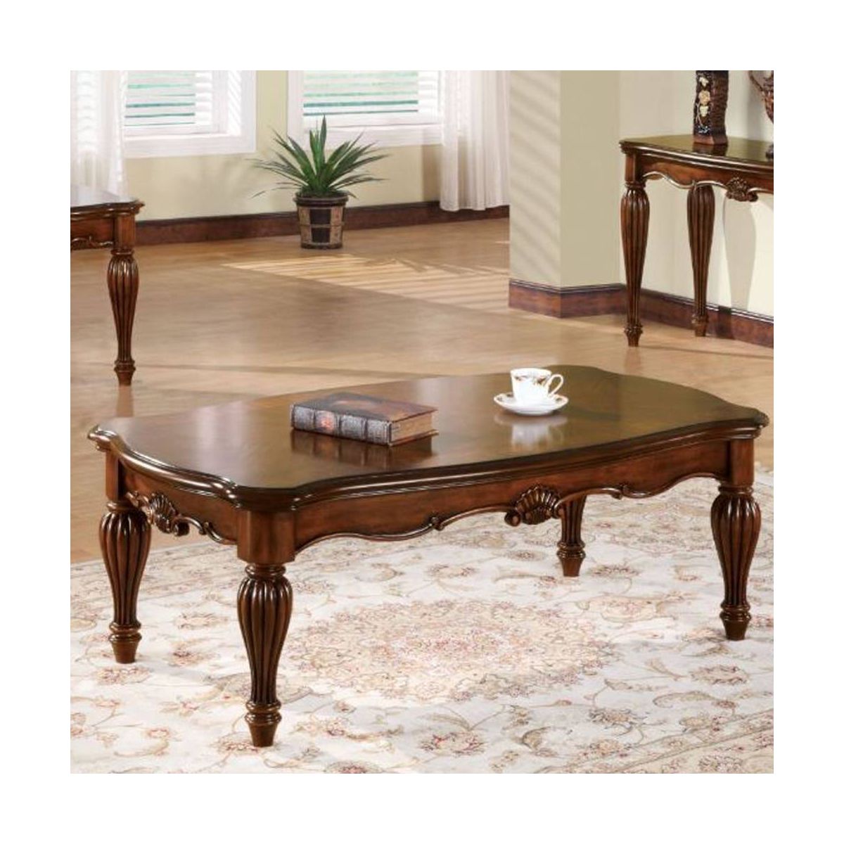 Acme Furniture Dreena Coffee Table Cherry Finish - thumbnail 5
