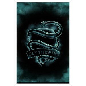 Trends International Harry Potter - Slytherin Crest Magic Framed Wall Poster Prints - 1 of 4