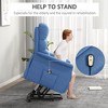 CIPACHO Power Lift Chair for Seniors Electric Lift Recliner Chair with Remote Control Side Pockets for Living Room Blue - 3 of 4