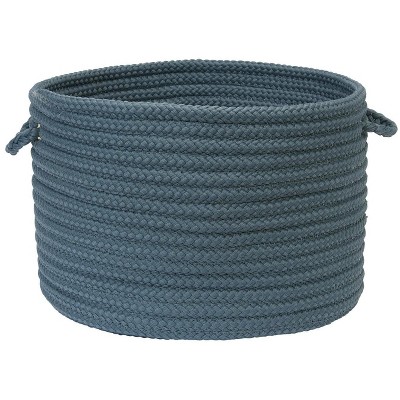 Colonial Mills Simply Home Solid - Lake Blue 18"x18"x12"  100% Polypropylene Round