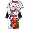 LEGO Ninjago Little Boys' 4-Piece Short  Sleeve Cotton Pajama Sets, Size 4 - 2 of 4