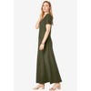 Jessica London Women's Plus Size Petite Stretch Cotton T-Shirt Maxi Dress - 4 of 4