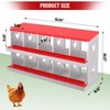 Chicken Nesting Box, Easy Egg Collection, Easy Cleaning, Chicken Laying Boxes for Hens - 2 of 4