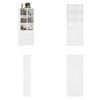 Famapy White Minimalist Storage Display Cabinet: Adjustable Ambient Lighting & Rail Drawers - 4 of 4