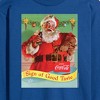 Men's - Coca Cola - Sip Of Good Taste Vintage Coca Cola Santa Long Sleeve Graphic T-Shirt - 2 of 4
