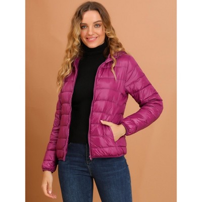 target hot pink puffer jacket