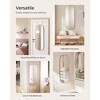 SONGMICS Mirror, Arched Wall Mirror Full Length, 47.2" x 18.5" Mirror for Wall Door, Frameless Glass Mirror Decor,  Black - 4 of 4