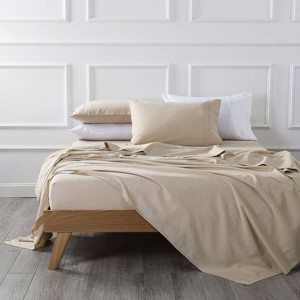 Egyptian Linens Pre-Washed Belgian Flax Linen Cotton Sheet Set - 1 of 4