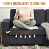 83" Modern Cloud Loveseat - Oversized Comfort with Washable Cover for Living Room, Office & Bedroom Grey - 4 of 4