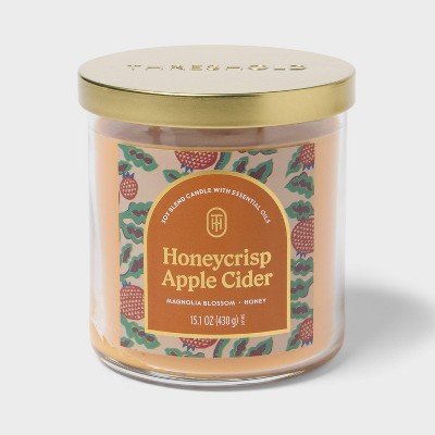 2 Wick 15.1oz Lidded Jar Candle Honeycrisp Apple Cider - Threshold™
