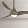 44" Minka Aire Light Wave Modern Driftwood LED Ceiling Fan with Remote - 2 of 4