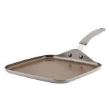 Rachael Ray Cook + Create Aluminum Nonstick Square Stovetop Griddle Pan 11" Gray