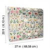 Rifle Paper Co. Curio Linen Peel and Stick Wallpaper: Self-Adhesive, Animal Icon Pattern, Multicolor, 45 Sq Ft Coverage - 2 of 4