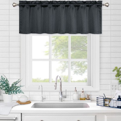 Room Darkening Linen Textured Blackout Cafe Curtains : Target