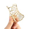 Unique Bargains Women's Metal Hair Clips Hair Barrettes Shell Shaped Claw for Fashion Accessories 2.8 Inch - 4 of 4