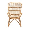 bali & pari Earvin Modern Bohemian Natural Brown Rattan Armchair - 3 of 4