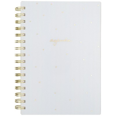 2021-22 Academic Planner 5.5" x 8.5" Frosted Plastic Wirebound Weekly/Monthly Blue - Sugar Paper Essentials