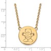 Black Bow Jewelry 14k Yellow Gold Plated Sterling Silver Sigma Delta Tau Greek Life Necklace 18 Inch - 3 of 4