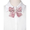 INSPIRE CHIC Women's Pre-tied Colorful Plaid Elastic Strap Party Costume Bow Ties - 4 of 4