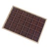 Unique Bargains Girls' Velvet Brown Jewelry Container Trays with Removable Dividers - 3 of 4