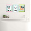 Big Dot of Happiness Whole Llama Fun - Kids Bathroom Rules Wall Art - 7.5 x 10 inches - Set of 3 Signs - Wash, Brush, Flush - 2 of 4