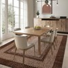 Washable Area Rugs for Living Room Non Slip Modern Braided Print Rug - 3 of 4