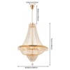 YIYIBYUS Crystal 9-Light Chandelier Empire Style with Adjustable Chain - 4 of 4
