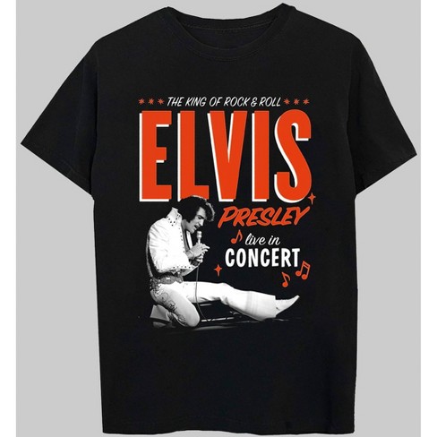 Tol Ontleden Elektrisch Men's Elvis Live In Concert Short Sleeve Graphic T-shirt - Black M : Target