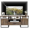 Industrial TV Stand for 75 Inch TV, 70" Entertainment Center with Storage Drawer, Rustic Brown Cabinet - 4 of 4