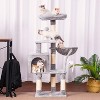 Roll Over Image to Zoom in Heybly Cat Tree, 39.4 Inches Cactus Tower Condo with Scratching Post - 3 of 3