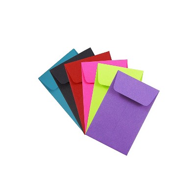 JAM Paper #1 Coin Business Colored Envelopes 2.25 x 3.5 Assorted Colors 3523ASSRTD