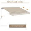 Vynxaria 13' x 8' Retractable Awning - Versatile Sunshade Solution - 4 of 4