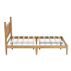 NicBex Full Size Wood Bed Frame with Headboard,Wood Slat Support,Large Under Bed Storage,1000 Lb Capacity,Brown - 4 of 4