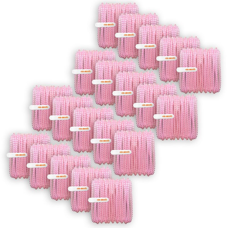 HamiltonBuhl® Skooob Tangle Free Earbud Covers - Translucent Pink, Pack of 20, 1 of 5