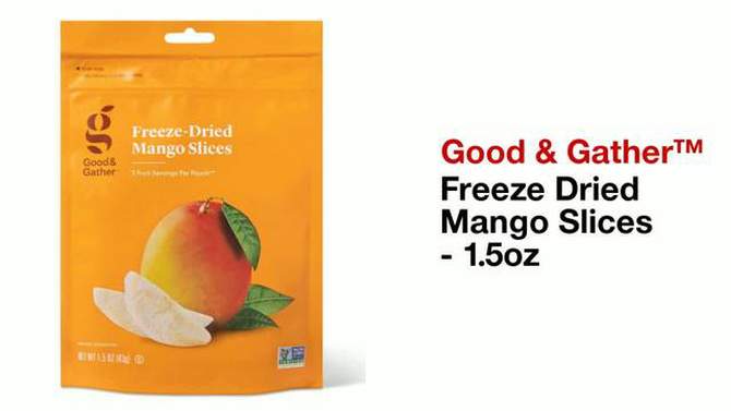 Freeze Dried Mango Slices - 1.5oz - Good & Gather&#8482;, 2 of 5, play video
