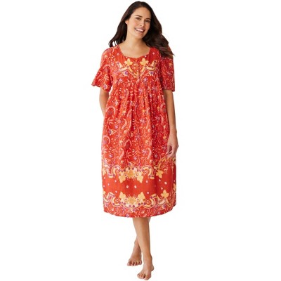 Only Necessities Plus Size Mixed Print Short Lounger