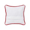 C&F Home 8" x 8" Merry Christmas Shell Wreath Printed & Woven Small Petite Pillow - 2 of 4