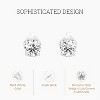 Gilded Lab-Grown Diamond 10KT White Gold & Yellow Gold Stud Earrings for Women, Round Cut, 1/5, 1/4, 1/3, 3/8, 1/2, 3/4, 1 Carat Total Weight - 2 of 4
