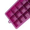 Unique Bargains 15-Cavity Small Square Ice Tray with Lid Hand Wash Only Silicone 7.87"x4.72"x1.30" 1 Pc - 3 of 3